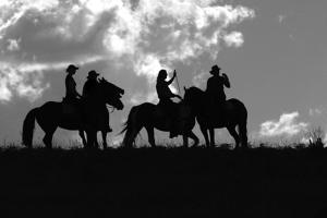 Horse Riders Silhouette